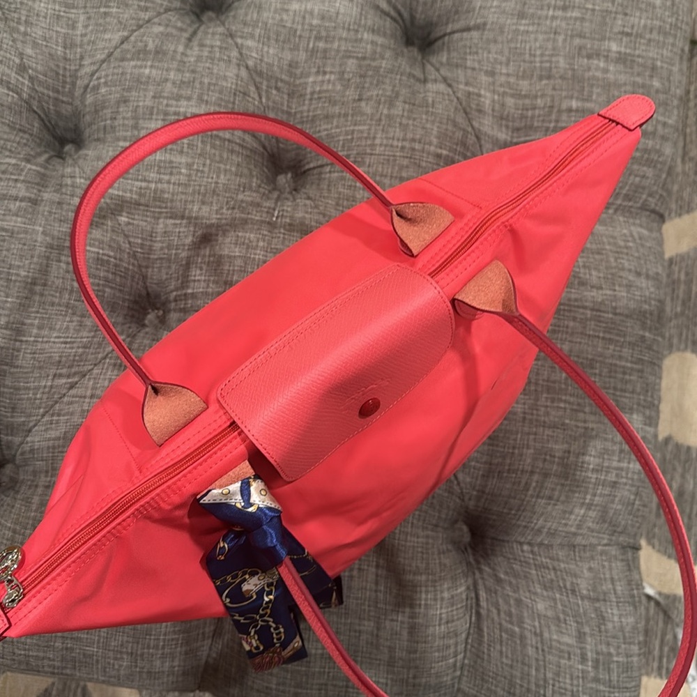 Longchamp Bag Large Coral Le Tote Bag - Picture 13 of 17